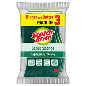 Scotch Brite Scrub Sponge - Large, 3 pcs