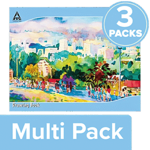 Classmate Drawing Book - Unruled, 275 mm x 347 mm, 40 Pages, 3 x 1 pc Multipack