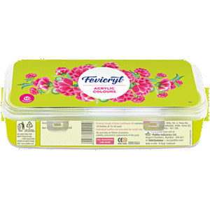 Fevicryl Acrylic paint, 150 ml (10 Colours x 15 ml each)