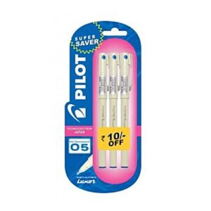 Pilot Hitechpoint 05 Super Value Blue Pen, 3 pcs