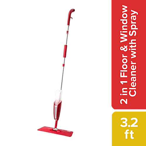 Liao Spray Mop & Window Cleaner Set - Plastic, Red, A130036, 1 pc