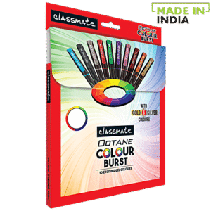 Classmate Octane Colour Burst Gel Pen - Assorted Colours, 10 pcs