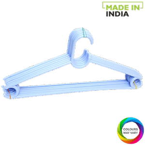 Swastik Ace Premium Plastic Hanger /Cloth Hanger - Assorted Colour, 6 pcs