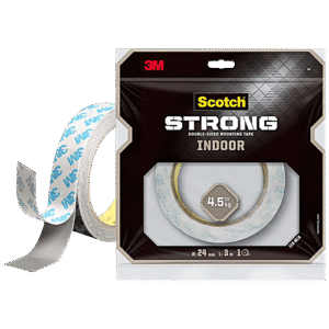 Scotch Strong Double-Sided Mounting Tape - Indoor, 1 x 3 m, 1 pc