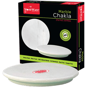 Stoneware Marble Chakla/Roti Maker, Pol Pat Jointless, 1.8 kg