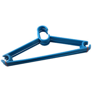 Swastik Plastic Grace Hangers - Sturdy, Easy To Hang Clothes, Long Lasting, 6 pcs