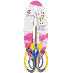 Petals Scissors Set - Multipurpose, Multifunctional, 21 cm, 14 cm, Sturdy, Long Lasting, 2 pcs