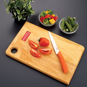 Hazel Wooden Rectangle Shape Vegetable Chopping Board - 18 X 25 cm, 1 pc
