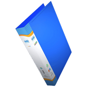 Solo 2-D-Ring File - With Stopper, Plastic, Strong Polycover, 260 mm x 315 mm, 1 pc