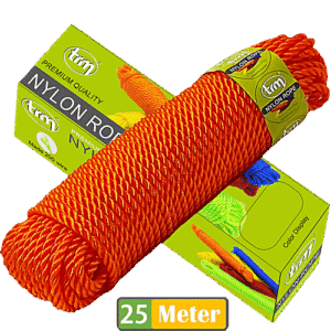 Trm Nylon Rope - 25 m, Orange, Premium Quality, 1 pc