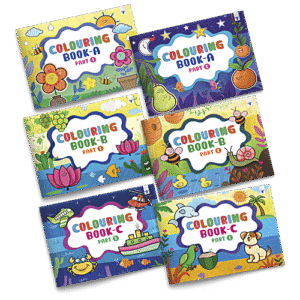 Target Publications Blossom Colouring Books - For Kids, 2 To 7 Year Old, 6 pcs