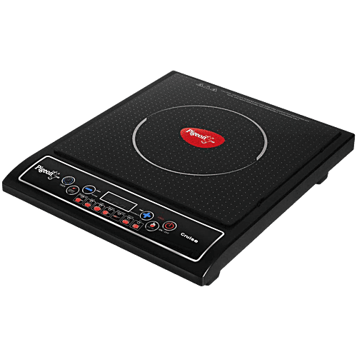 Pigeon by Stovekraft Cruise Induction Cooktop - With Crystal Glass, 1800 Watt, 7 Segments LED Display, Auto Switch Off, 1 pc