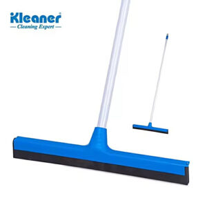 Kleaner Floor Wiper/Squeegee - Foam Blade, 4 ft Metal Rod, Blue, 1 pc