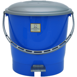 Laplast Pedal Plastic Dustbin/Garbage Bin - Blue, 8 L