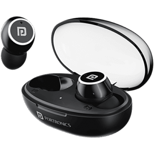 Portronics Harmonics Twins S13 In Ear True Wireless Earbuds - Mic, Black, 1 pc