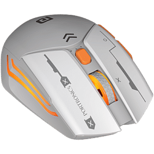 Portronics Vader Max Wireless Rechargeable Mouse - Bluetooth 5.3 & 2.4 GHz Dual Mode, Grey, 1 pc